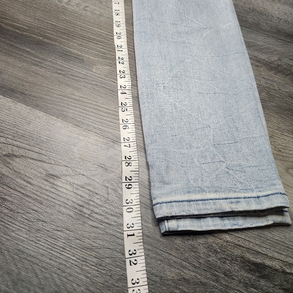 Pacsun Men's Stacked Skinny Stretch Jeans Light Blue 30x30 - Picture 6 of 8
